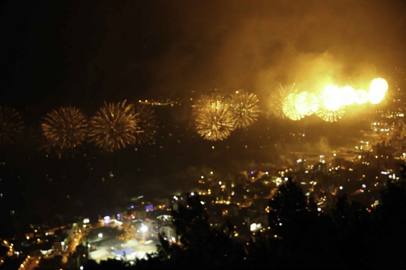 Jounieh Fireworks Show from Bay Lodge