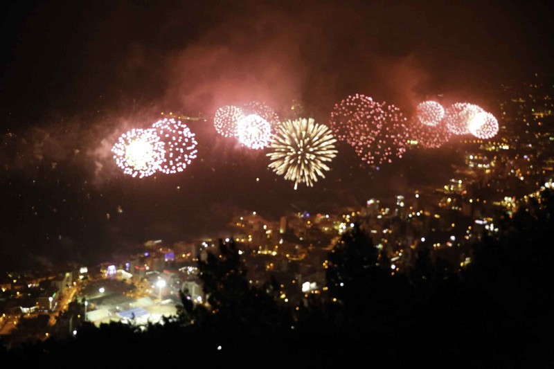 Jounieh Fireworks Show from Bay Lodge