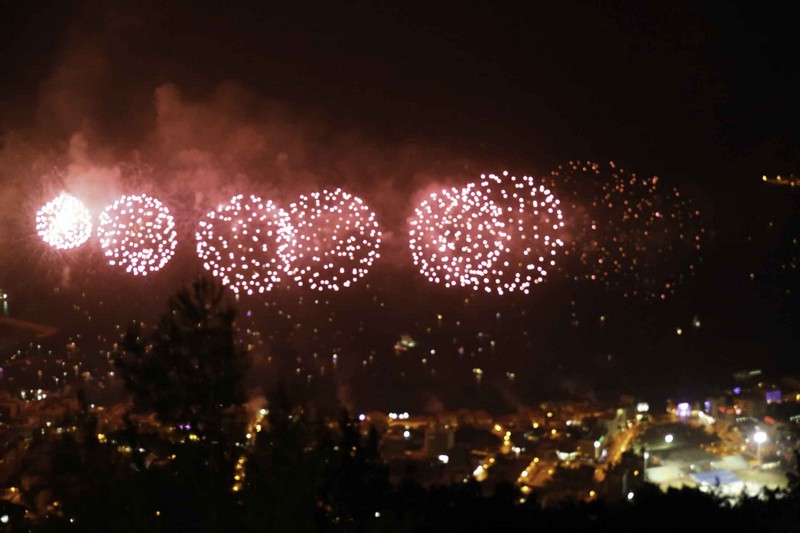 Jounieh Fireworks Show from Bay Lodge