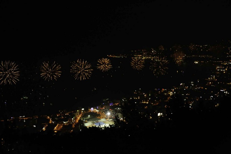 Jounieh Fireworks Show from Bay Lodge