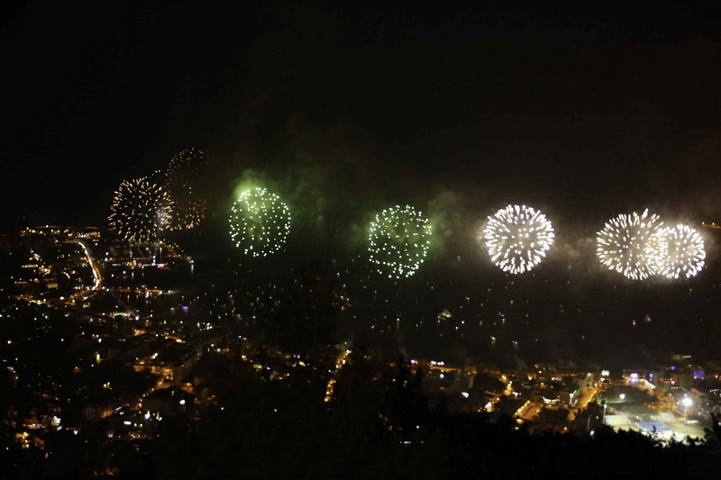 Jounieh Fireworks Show from Bay Lodge