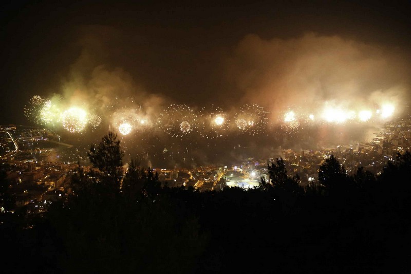Jounieh Fireworks Show from Bay Lodge
