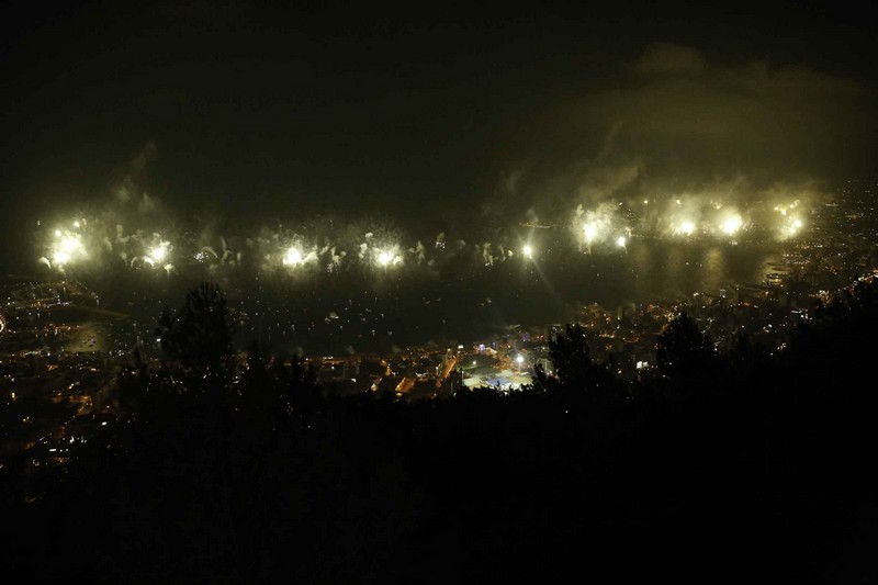 Jounieh Fireworks Show from Bay Lodge
