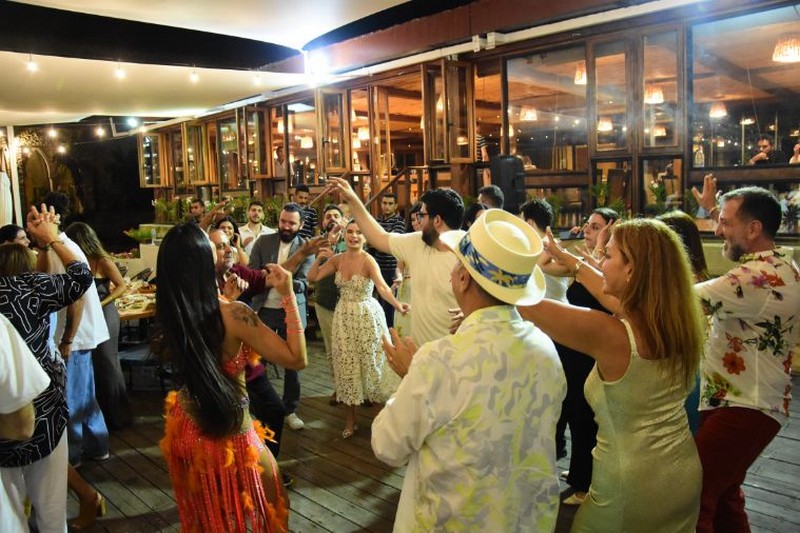Wedding ceremony at Chez Walid Restaurant