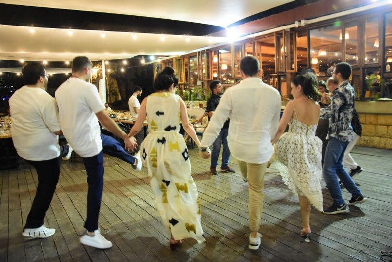 Wedding ceremony at Chez Walid Restaurant