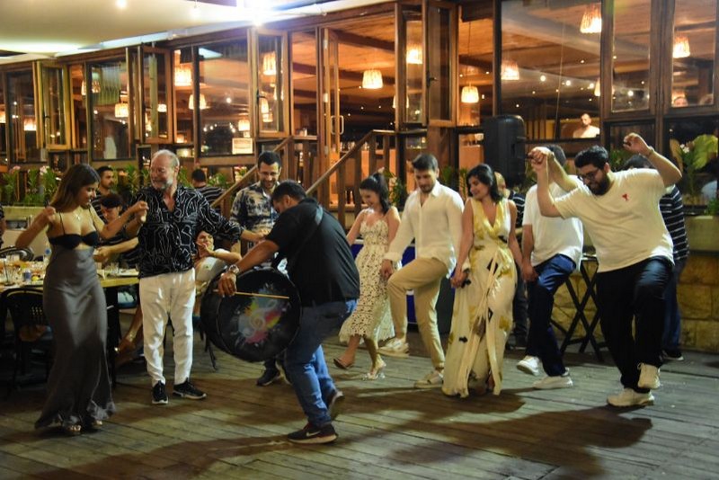Wedding ceremony at Chez Walid Restaurant