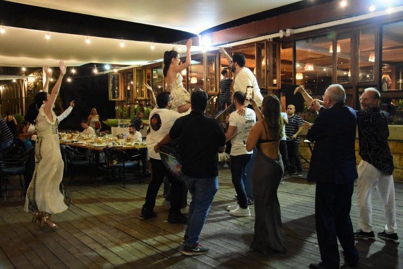 Wedding ceremony at Chez Walid Restaurant