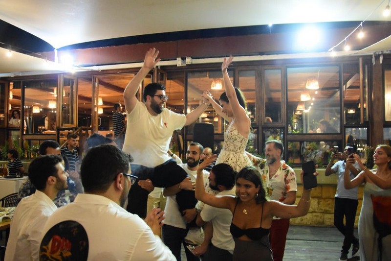 Wedding ceremony at Chez Walid Restaurant