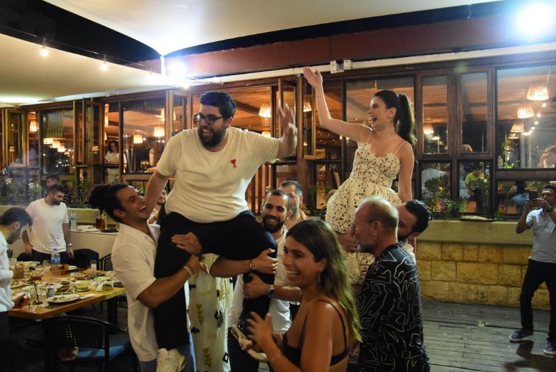 Wedding ceremony at Chez Walid Restaurant