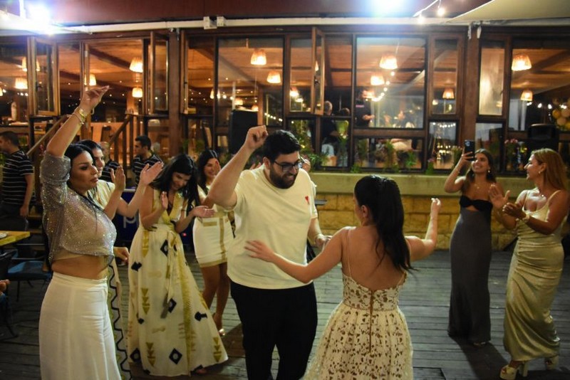 Wedding ceremony at Chez Walid Restaurant