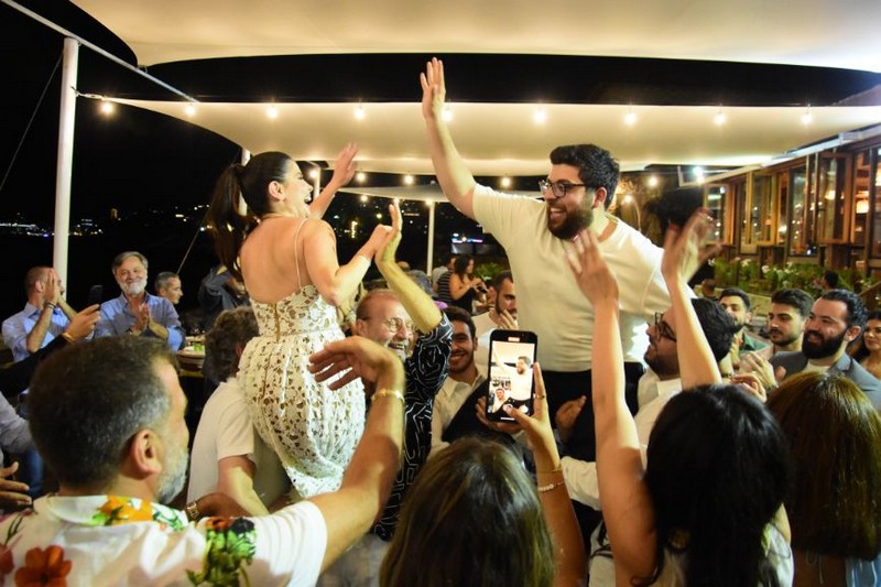 Wedding ceremony at Chez Walid Restaurant