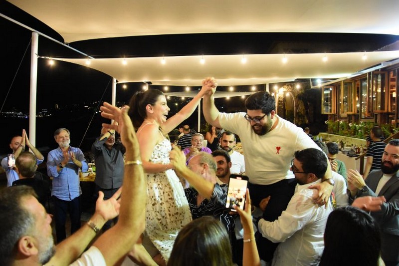 Wedding ceremony at Chez Walid Restaurant
