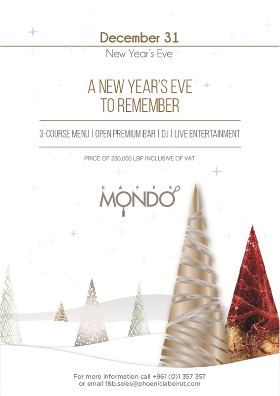 NYE at Caffe Mondo