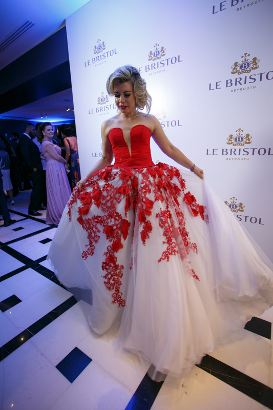 Rita Mansour dressed by Jean Fares Couture