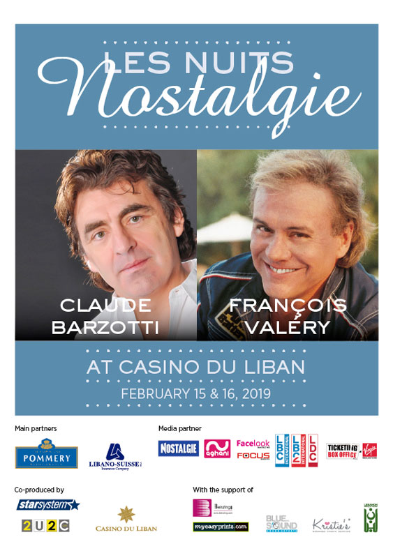 Claude Barzotti and François Valery at CASINO DU LIBAN
