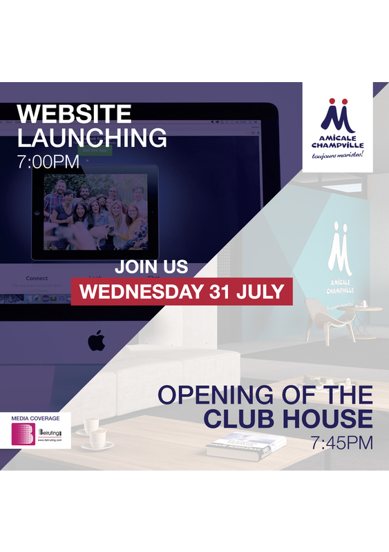 Amicale Champville launch of the website and inauguration of the club house