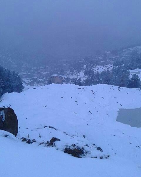 Lebanon covered by snow 