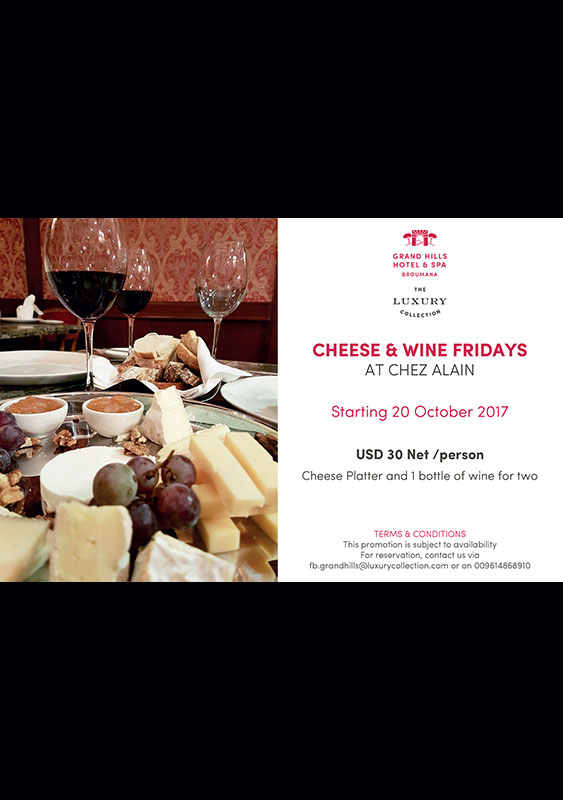 Cheese and Wine Fridays at Chez Alain