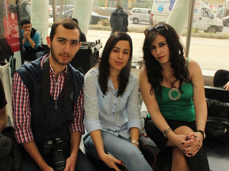 With Cyrine Abdel Nour at Le Mall