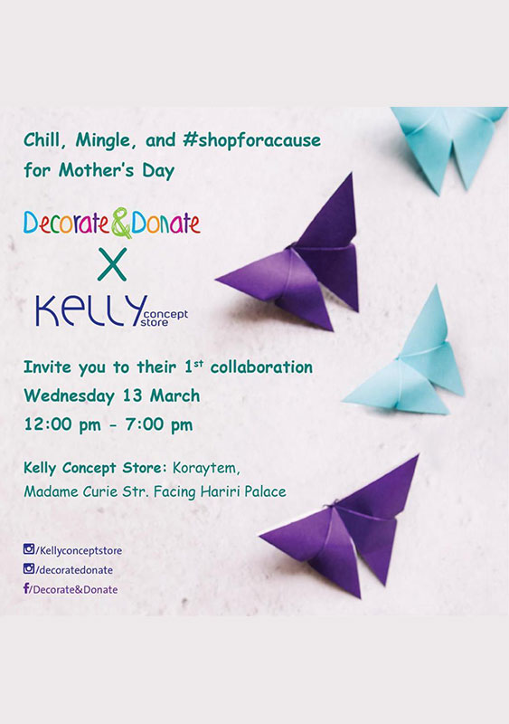 Decorate & Donate X Kelly Concept Store 1st Collaboration