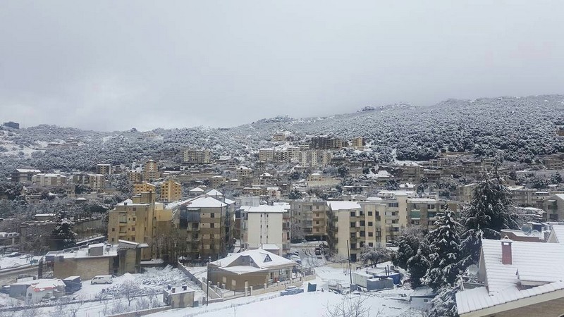 Lebanon covered by snow 