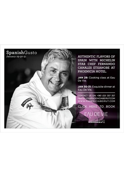 Spanish Gusto at Eau De Vie