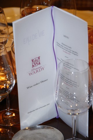Domaine Wardy Wine Maker Dinner