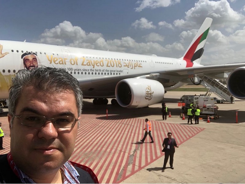 Emirates A380 touchdown in Beirut