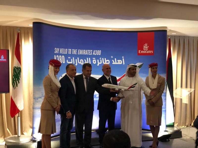Emirates A380 touchdown in Beirut