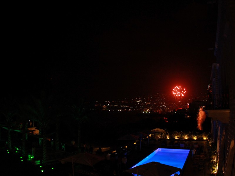 Jounieh Fireworks Show from Everyday Cafe