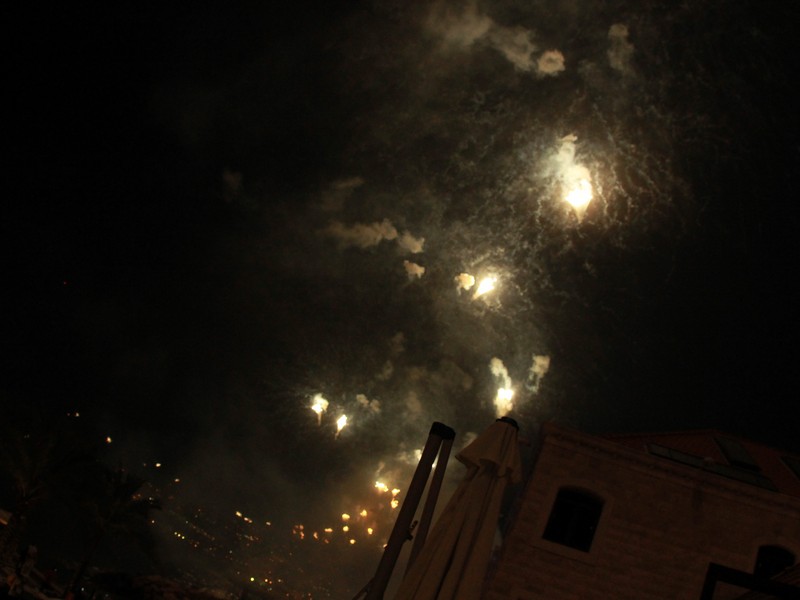 Jounieh Fireworks Show from Everyday Cafe
