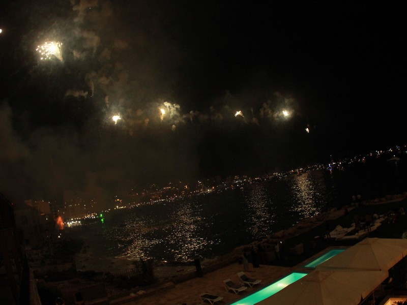 Jounieh Fireworks Show from Everyday Cafe
