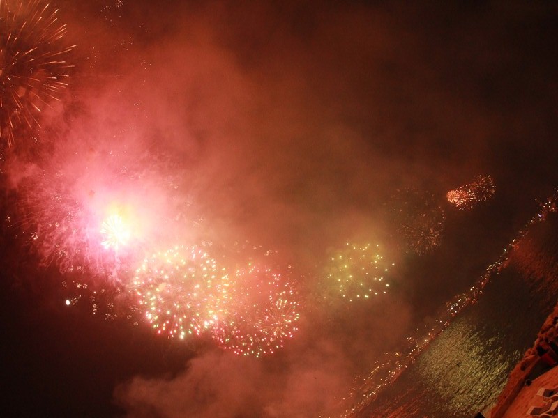 Jounieh Fireworks Show from Everyday Cafe