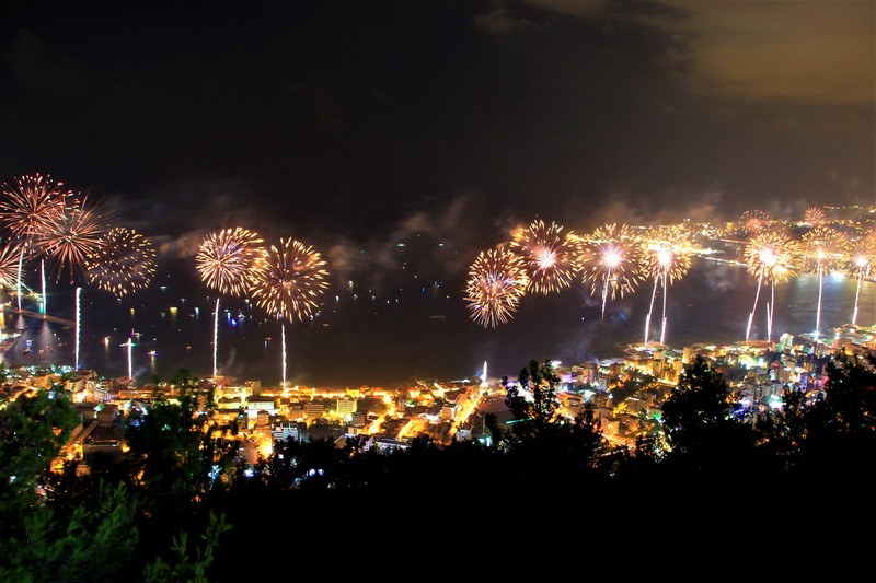 Jounieh Fireworks Show from Bay Lodge
