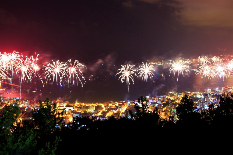 Jounieh Fireworks Show from Bay Lodge