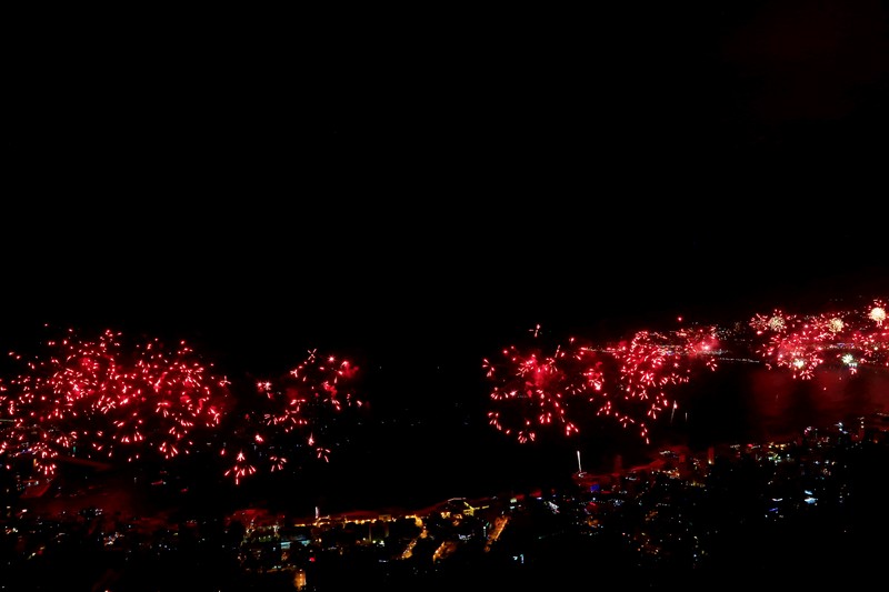 Jounieh Fireworks Show from Bay Lodge