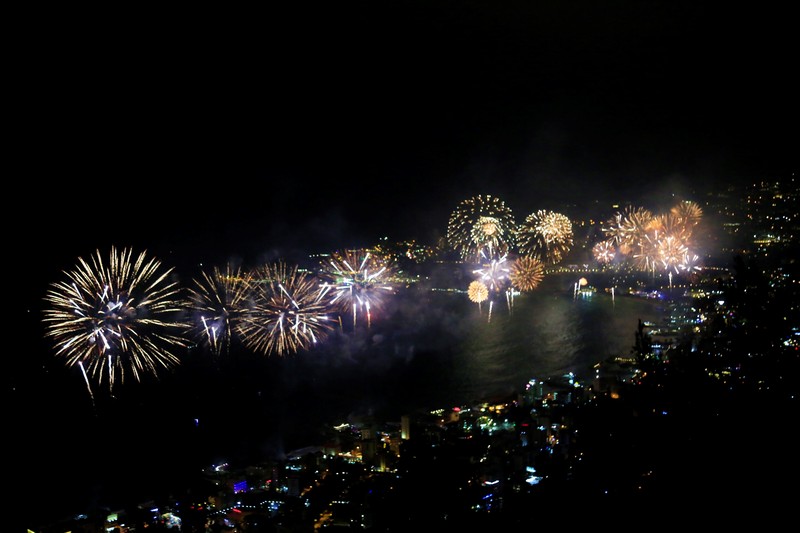 Jounieh Fireworks Show from Bay Lodge
