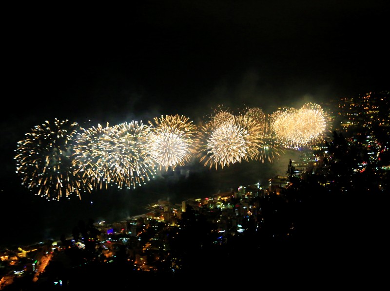 Jounieh Fireworks Show from Bay Lodge