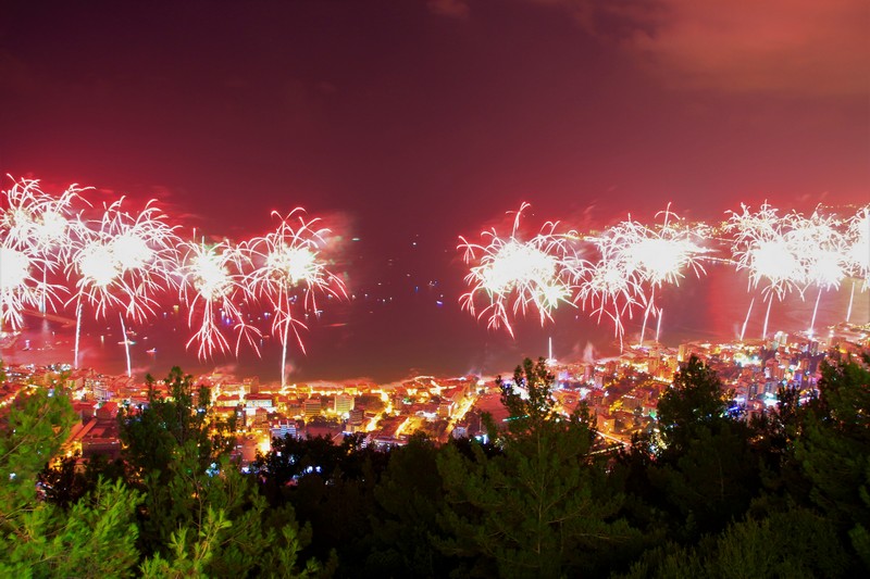 Jounieh Fireworks Show from Bay Lodge