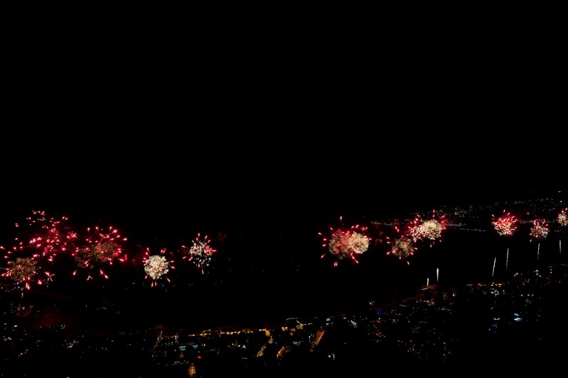 Jounieh Fireworks Show from Bay Lodge