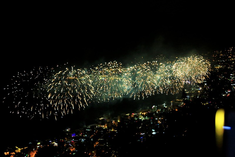 Jounieh Fireworks Show from Bay Lodge