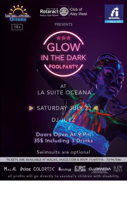 GLOW in the DARK Pool Party