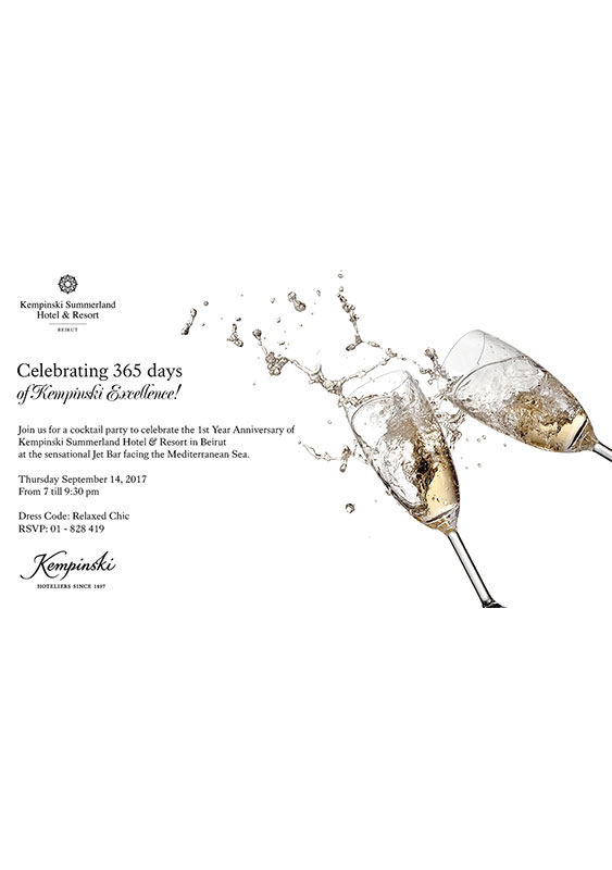 Kempinski Summerland 1st Year Anniversary Party