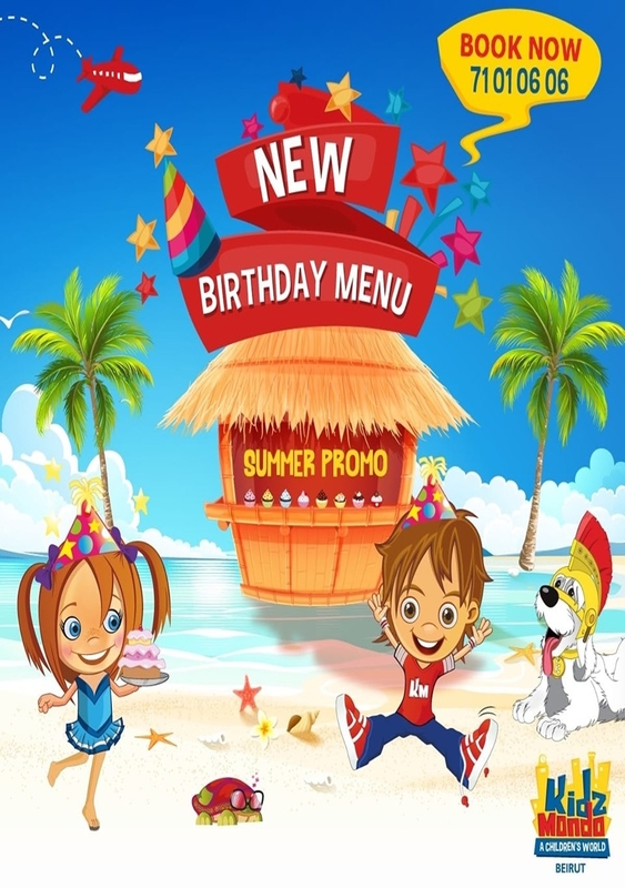 New birthday menu for Summer