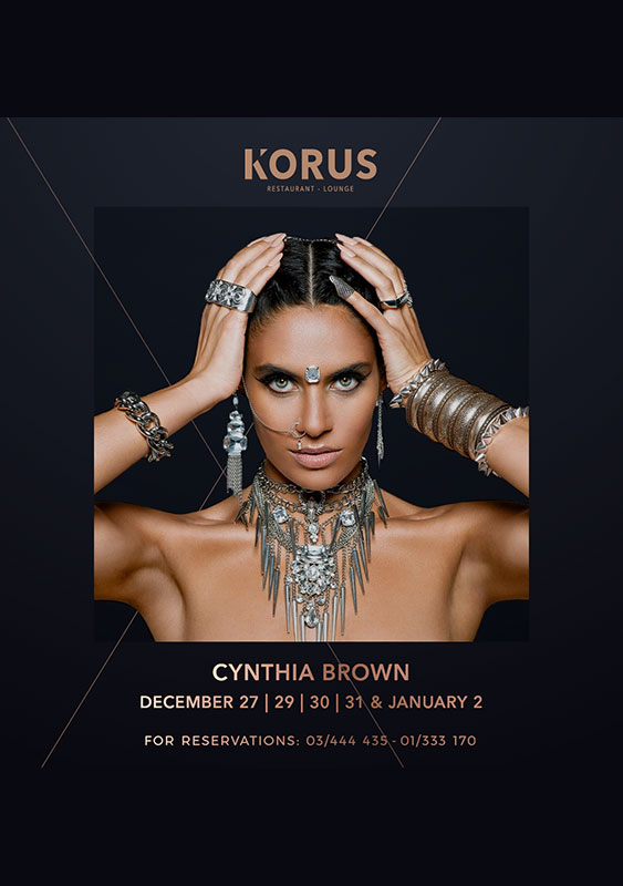 NYE with Cynthia Brown at Korus Lounge