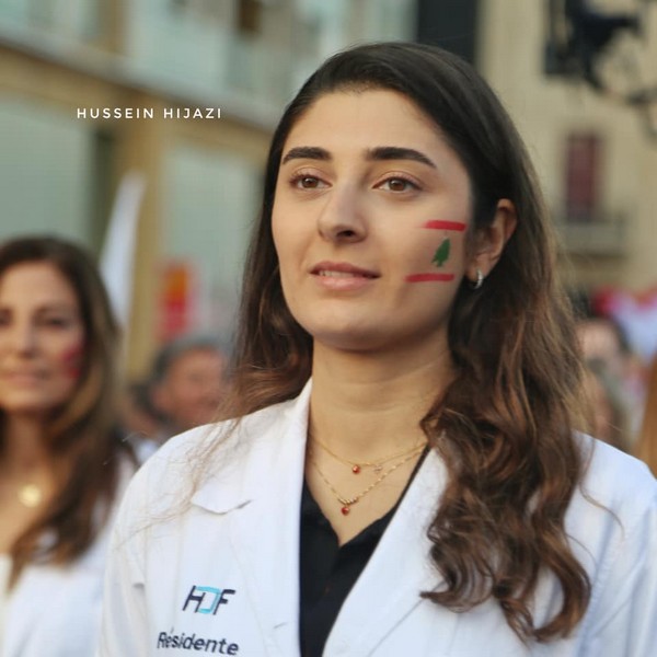 Lebanese protesters celebrate Independence Day