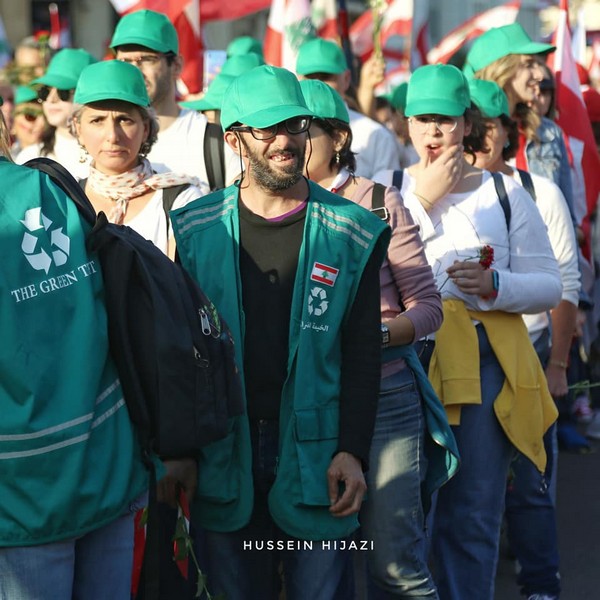 Lebanese protesters celebrate Independence Day
