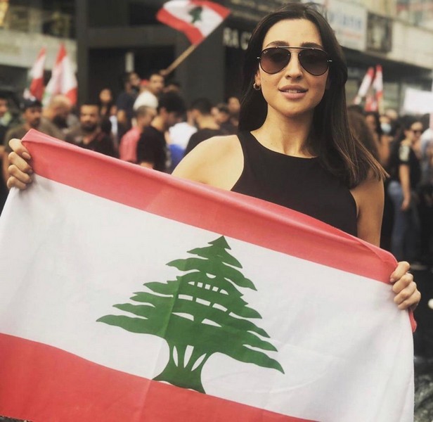 Lebanese protesters celebrate Independence Day