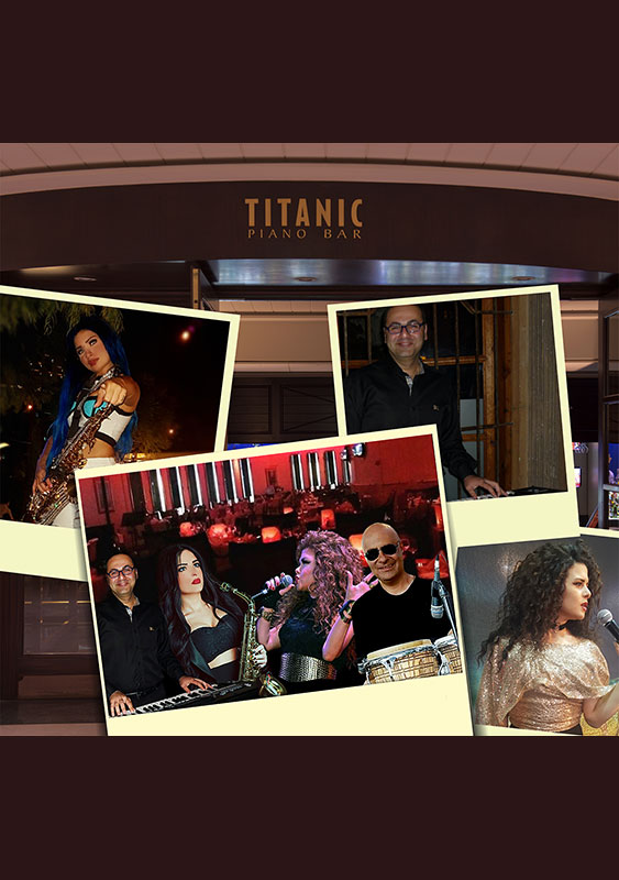 Youmna and her band at Titanic Piano Bar