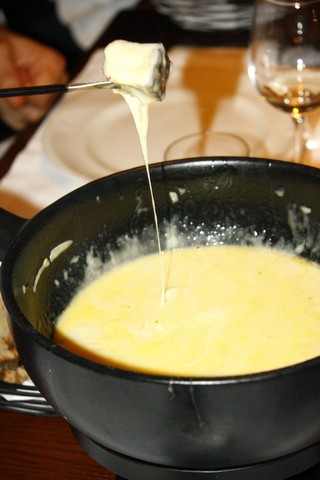 Swiss Cheese Fondue Night